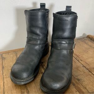Milwaukee mens motorcycle style leather boots